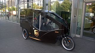 UPS Lastenfahrrad in Hamburg