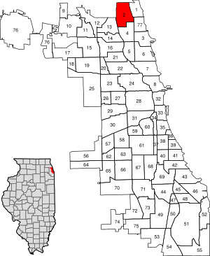 Location within the city of Chicago