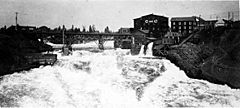 Upper Falls of the Spokane River, ca 1890-1896 (WASTATE 2017)