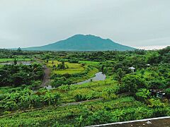 View of Mt. Isarog from Naga Airport