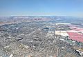 Aerial view of Fremont, California and Newark, California in 2021