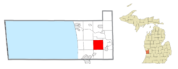 Location within Ottawa County