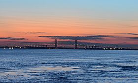 Brunswick River and Sidney Lanier Bridge, Georgia, USA.JPG