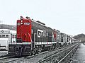 Central Vermont Railway excursion train at Brattleboro, October 1968