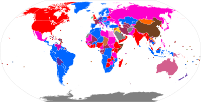 Electoral systems map