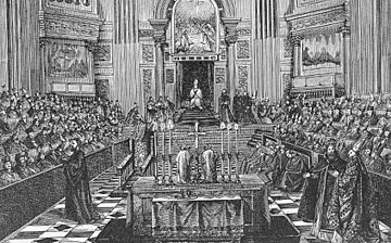 Engraving of First Vatican Council