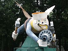 Fighting seabee statue