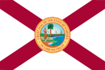 The flag of Florida between 1900 and 1985.