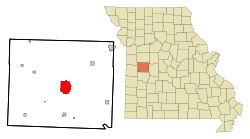 Location of Clinton, Missouri