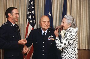Ira C. Eaker receives his fourth star