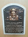 Joe Medwick plaque