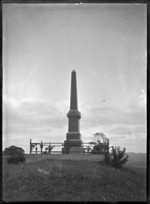 Monument to Hone Heke, at Kaikohe ATLIB 298005