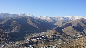 Mount Wutai from the air