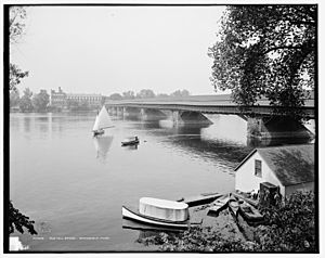 Old Toll Bridge Springfield Mass 1908