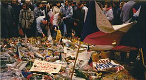 Prague November89 - Wenceslas Square1