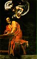 The Inspiration of Saint Matthew by Caravaggio