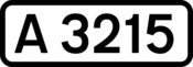 A3215 road shield