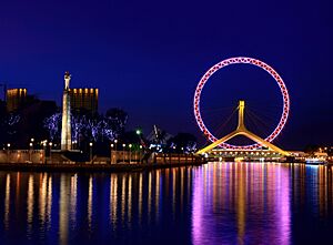 炫彩津门11Tianjin Eye and Haihe River