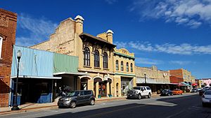 107 East Main Street (1947), former Cherryville City Hall (1911),Self-Hoffman Building (1913) & Pliskin and Londner Building (1930).jpg