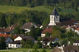 A general view of Longchamp-sur-Aujon