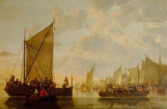 Aelbert Cuyp - A Landing Party on the Maas at Dordrecht NTIV WADD 2565