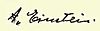 Albert Einstein signature