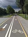 Bikeway in Minsk, Belarus