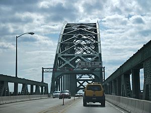 Driving across the Tacony-Palmyra Bridge, 2011