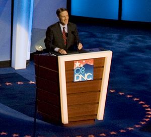 Evan Bayh 2008 DNC (cropped)