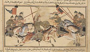 Fighting between Mahmud of Ghazni and Abu 'Ali Simjuri