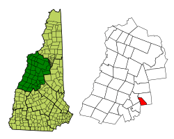 Location in Grafton County, New Hampshire