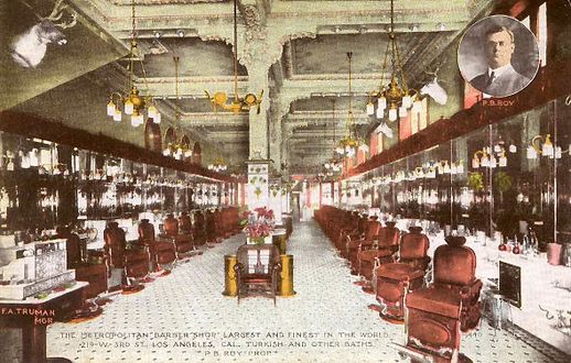 Metropolitan Barber Shop, Third Street, Los Angeles