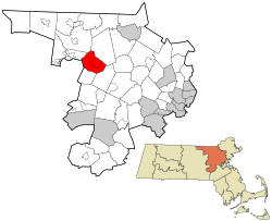 Location in Middlesex County in Massachusetts