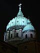 View at night of the dome of Mary, Queen of the World Cathedral