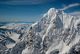 Mount Huntington aerial