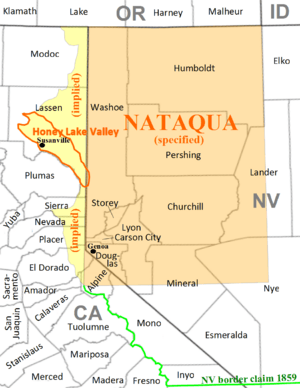 By implication the east slope of the Sierra Nevada was intended to be part of Nataqua Territory