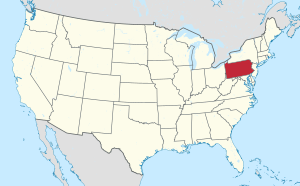 Location of [Pennsylvania[