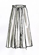 Pleated skirt