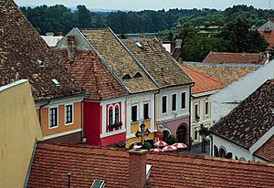 Szentendre látkép Templom térről