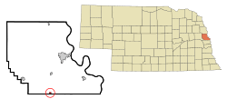 Location of Washington, Nebraska