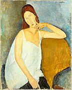 Amedeo Modigliani, 1919, Jeanne Hébuterne, oil on canvas, 91.4 x 73 cm, Metropolitan Museum of Art