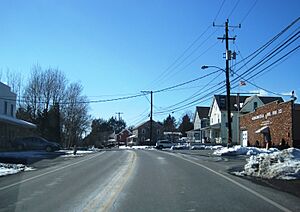 Westbound along Little Gap Road