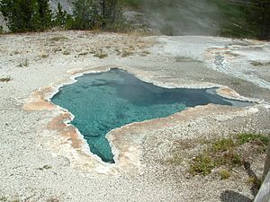 Blue Star Spring near Old Faithful Geyser in Yellowstone-750px