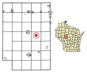 Location of Loyal in Clark County, Wisconsin.