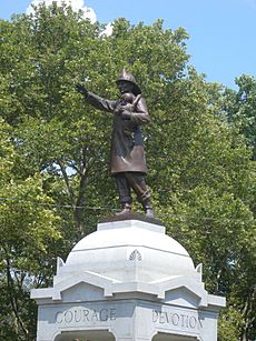 Fireman monument Lincoln Pk JC jeh