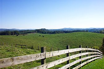 Hills of Floyd County VA USA