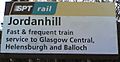 Jordanhill station sign