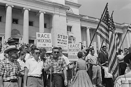 Little Rock integration protest