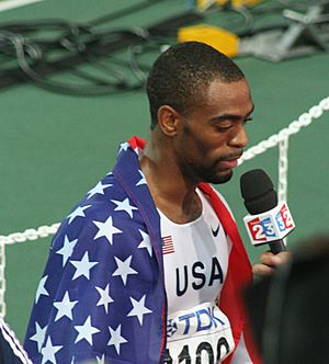 Osaka07 D6A Tyson Gay interview