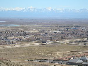 View of part of Rosamond, CA